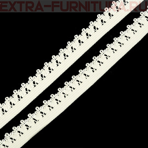 Резинка ажурная 12мм, арт.TBY-101 цв.белый (уп.100м)