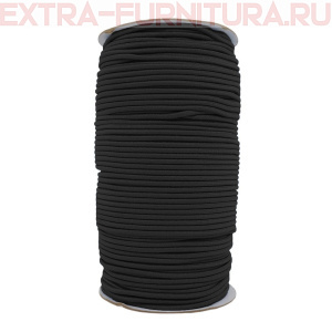Резинка шляпная 2,5мм цв. черный (уп.100м)  Резинка шляпная 2,5мм цв. черный (уп.100м)