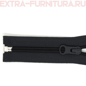 Молния Спираль разъемная дл. 60см, Т5, цв. черный, бегунок груша