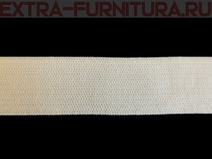 Резинка вязаная, 25мм (+/-2мм), цв.белый (уп.-40м, 12уп./48уп.) Стандарт