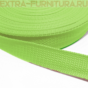 Стропа шир.30мм, цв.315 салатовый, уп.50м, пл. 11,7 гр/м