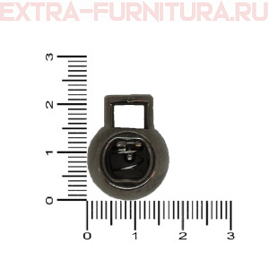 Фиксатор - шар, под металл, цв.черный никель, арт.8403