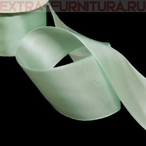 Лента атласная 50 мм цв.095 бледно-зеленый рул.27,42м