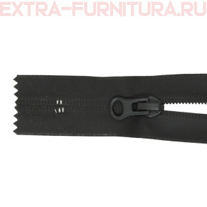 Молния спираль Т7 водонепроницаемая, дл. 18 см, цв. черный, LOGO, арт.NEW-21