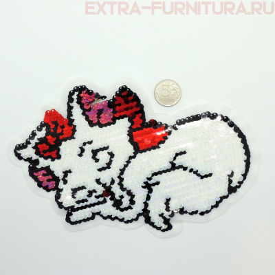 Аппликация Киска трансформер 23*14см