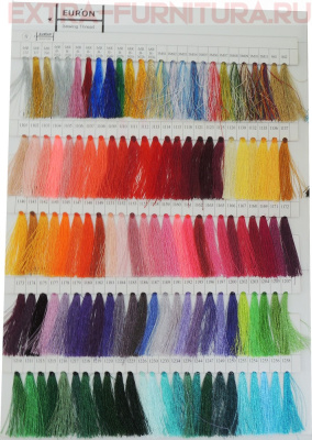 Карта цветов Euron №3 P,V нитки вышивальные