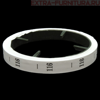 Размерник р-р 116, цв. белый, рул. 300 шт.