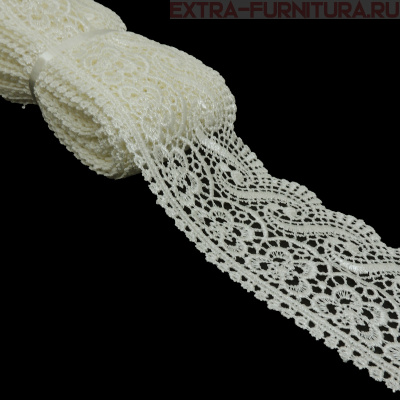 Кружево гипюр арт.TR.8GB014 шир.65мм, цв.02 молочный (уп.9м)