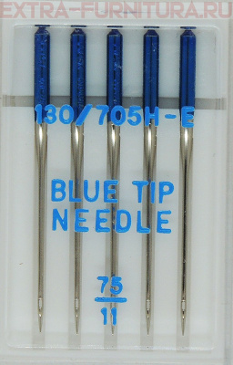 Иглы Organ для тонких тканей БМШ № 75, уп.5шт.