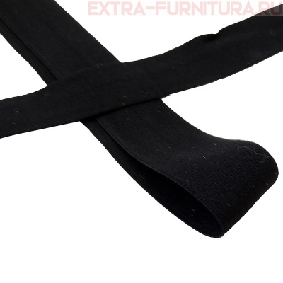 Резинка окантовочная 20мм цв. черный, матовая ROM.20322 уп. 50м